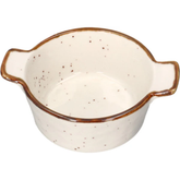 Round Ceramic Bowl In Speckle - Creamy 13cm